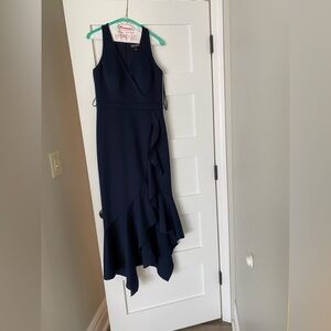 Elegant Navy Blue Wedding Dress